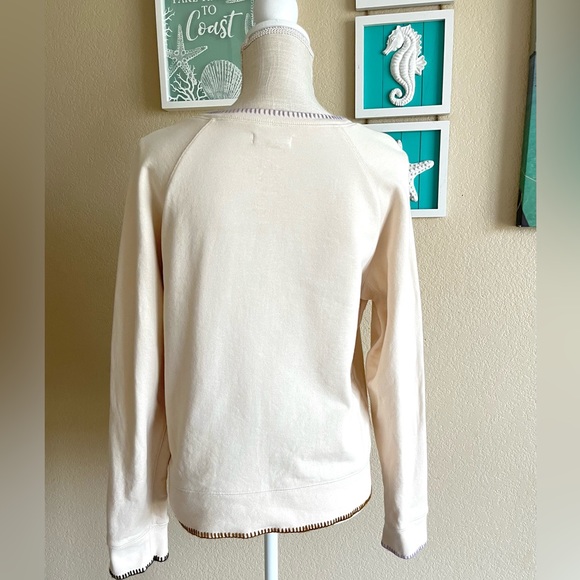 Madewell Stitched Shrunken Sweatshirt Size L - Picture 7 of 11